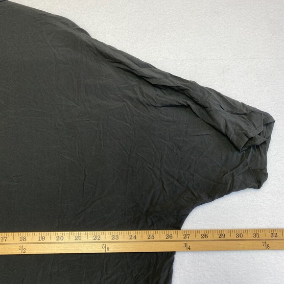 ZARA Dress Womens Medium Black Short Sleeve Premium Denim Boho Oversized - Picture 11 of 12